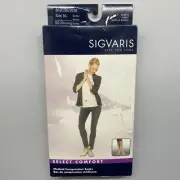 SIGVARIS SELECT COMFORT KNEE HIGH 20-30mmHg COMPRESSION SOCKS CT SUNTAN ML LONG