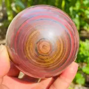 1009g Natural Red Tiger's Eye Jasper Quartz Sphere Crystal Ball Specimen Healing