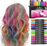 Jim&Gloria Dustless Hair Chalk for Girls Washable, Toy Gifts for Girls Makeup Kit, Temporary Hair Color for Kids Age 4 5 6 7 8 9 10 11 12 Birthday Teen Girl Gifts Trendy Stuff Easter Basket Stuffers