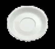 Oneida R4510000501 Buffalo Bright White 5.625" Porcelain Saucer - 3 Doz