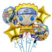5PC Naruto Foil Balloon Set Birthday Party Supplies Decoration