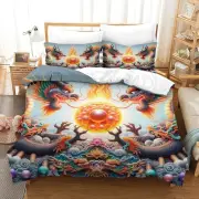 Bedding Set Double 200x200cm Size 3D Printed Cartoon Theme Comforter Cover 3