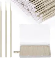 400PCS Micro Applicator Brush,JASSINS Microswabs for eyelash extensions,Disposable Precision Mascara swabs,Suitable for Cleaning and Applying Makeup (Grey)