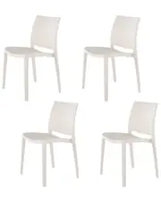 Set of 4 Lagoon Sensilla Stackable Dining Chairs