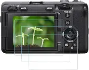 FX3 Screen Protector Compatible for Sony Alpha FX3 Camera (3 Pack), FANZR 0.3mm 9H Hardness Anti-Scratch Tempered Glass