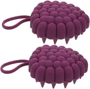Healeved Silicone Scalp Scrubber Hair Massager Soft Brush for Dandruff Removal for Shower Use
