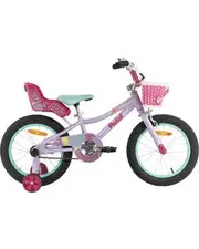 Pedal Hoot 16" Alloy Kids Bike Lilac/Black