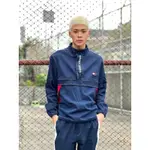 【NEW START精品服飾-員林】TOMMY JEANS 牛仔拼接 半開襟 牛仔外套 衝鋒外套 立領 長袖上衣