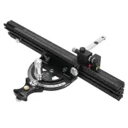 HONGDUI HD-MG21 Precision Miter Gauge For Table Saw With Extended Fence And 0.02mm Micro Adjustable Flip Stop Router Tab