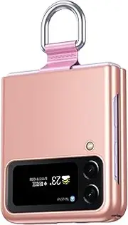 [BORYA] Case for Samsung Galaxy Z Flip4 (Flip 4) 5G, Ultra Thin Shockproof Premium Mobile Phone Case, Folable High-Quality Silky Matte PC Protective Case with Ring, Scratch-Resistant, Lightweight Case, Gold