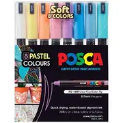 POSCA PC1MR Paint Markers Pastel 8 Pack