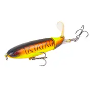 2PCS 10cm Topwater Fishing Lure Artificial Bait Hard Plopper Soft Rotating Tail Fishing Tackle Fishing Bait
