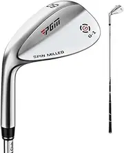 Left-Handed Golf Sand Wedge for Men Women - Premium 56/60 Degree Golf Club Wedge with Stainless Steel Pole (Left,60 Degree,Silver)