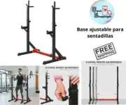 Adjustable Squat Rack Barbell Rack Squat Stand Bench Press Pull Up Home Gym