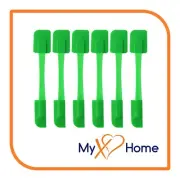 9.75" Green Silicone Dual Sided Spatula by MyXOHome (1, 2, 4 or 6 Spatulas)