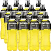 Powerade Lemon Lime ION4 Sports Drink Electrolytes 600ml Pack 12 Carton Bulk