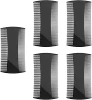 5 Pack Double-Sided Pocket Comb for Hair, Beards & Mustaches | Fine & Coarse Tee