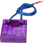 Car Truck Universal Voltage Regulator Kit Stabilizer with 3 Earth Ground Cables (Purple)