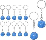 [uxcell] Disco Ball Keychain, 12 Pcs 70s Disco Keyring 2cm Disco Ball Party Favors Mirror Ball Keychain Party Supplies for Christmas Party Decorations, Blue