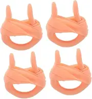 Silicone Nose Clips Elastic Straps 4 Pack and Hygienic Swimming Accessories for Adults