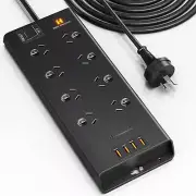 HEYMIX 8-Outlet USB Power Strip Surge Protector for Home & Office