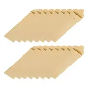 100 Pcs Disposable Flatware Paper Bags 8 x 2.4 Inch Sealable Sleeves, Brown