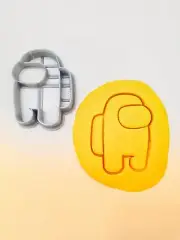 T3D Among Us Cookie Cutter, Suitable for Cakes Biscuit and Fondant Cookie Mold