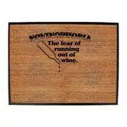 Alcohol Sailing Novinophobia The Fear Of Running Out Of Wine - Funny Novelty Doormat Man Cave Floor mat