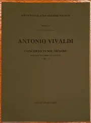 Vivaldi Concerto in G min for Flute Oboe Bassoon RV103 Score and Parts Ricordi
