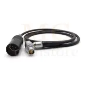XLR 4 Pin Male to Right Angle Female 1B 6 Pin Elbow Cable For Red Scarlet Epic