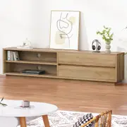 ALFORDSON Entertainment Unit TV Cabinet Stand Storage Drawer 180cm Oak