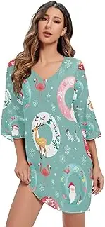 [RPLIFE] Clockwork Lab Casual V Neck Dress Print Dress Line Maternity Dress