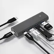 USB C Hub, 4 in 1 USB C Splitter, 3 USB 3.2 Gen 2 and Type-C Data Port, Aluminum 10Gbps SuperSpeed USB-C Data Hub, for iPad/MacBook/Laptop and More