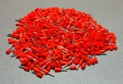 1000Pcs E0506 22AWG 0.5mm² RED Insulated Ferrule Bootlace Terminals Crimp