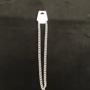 Silvadore 9mm CUBAN Link Silver Chain For Men -Solid Stainless Steel Tone - 22”