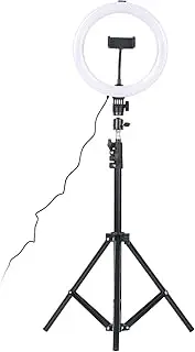 Labymos 10 inch Ring Light with Stand Tr LED Make-up Lamp Phone Holder USB Powered Dimmable Photography Lamp for Selfie Camera Makeup Video Live Streaming