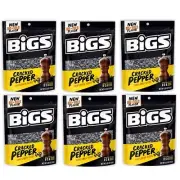 933957 6 x 152g BAG BIGS CRACKED PEPPER FLAVOURED SUNFLOWER SEEDS USA