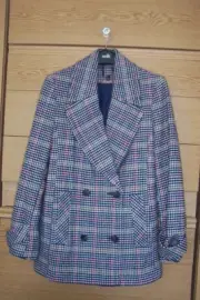 NEW ex DEBENHAMS STUNNING LADIES CHECKED JACKET SIZE 14