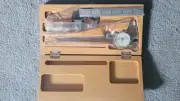 Machinist 3 Piece Tool Set In Case Dial Caliper Micrometer Scale New