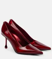 [Jimmy Choo] Jimmy Choo Ixia 80 mirrored leather pumps AU 5 red