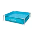 Intex Kiddie Pool 48"Wx12"D Mini Frame Square Beginner Square Blue Vinyl (2Pack)