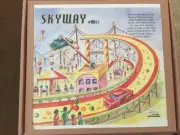 Welby SKYWAY FAIR RIDE TIN Litho TOY 1945 Achterbahen 104 Roller Coaster Copy