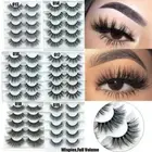 Wispy Flared Crisscross Eye Lash Extension 6D Faux Mink Hair False Eyelashes