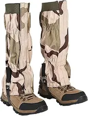 Snake Gaiters, Long Tube Calf Cover, Sand-Proof Leg Gaiters, Anti-Wear Protection for Hiking, Hunting, Snow, Survival, Men and Women, Sand and Debris-Proof, Versatile Outdoor, 1 Pair