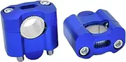 Motorcycle Handlebar Riser Clamp Universal22mm 28mm Motorcycle CNC Bar Clamps Handlebar Risers Adapter for KA&WA&SA&KI Motorcycle(Blue,28mm)