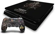 Official Assassin's Creed Bayek Crest Origins Character Art Vinyl Sticker Gaming Skin Decal Cover Compatible with Sony Playstation 4 PS4 Slim Console and DualShock 4 Controller