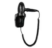 Dolphy Wall Mounted Professional Hair Dryer 1800W - Hot & Cold Air, ABS Body, Black