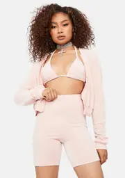 Blush Bounce Back Velour Lounge Set