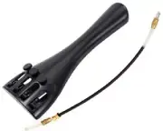 1/2 Violin Composite Violin Tailpiece, Built-in Adjusters w Tail Gut Cord