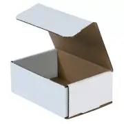 6 1/2" X 4 1/2" X 2 1/2" White Corrugated Mailers (50 Per Bundle)